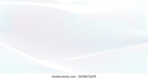 Premium background design with white line pattern (texture) in luxury pastel colour. Abstract horizontal vector template for business banner, formal backdrop, prestigious voucher, luxe invite