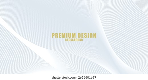 Premium-Hintergrunddesign mit weißem Linienmuster (Textur) in luxuriöser Pastellfarbe. Abstrakte horizontale Vektorvorlage für Business-Banner, formale Kulisse, prestigeträchtiger Gutschein, luxe invite