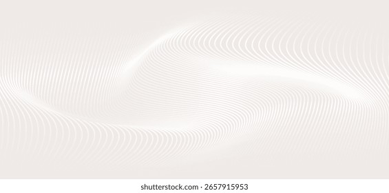 Premium-Hintergrunddesign mit weißem Linienmuster (Textur) in luxuriöser Pastellfarbe. Abstrakte horizontale Vektorvorlage für Geschäftsbanner, formaler Hintergrund,