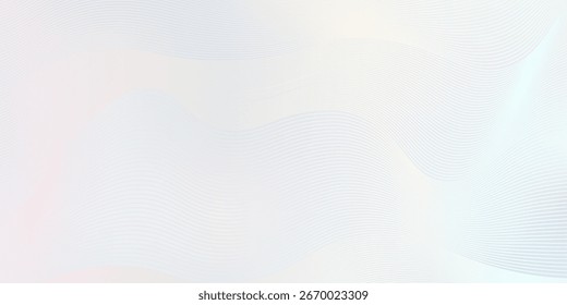 Premium background design with white line pattern (texture) in luxury pastel colour. Abstract horizontal vector template for business banner, formal backdrop, prestigious voucher. Eps10