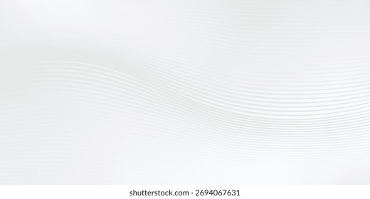 Premium background design with white line pattern (texture) in luxury pastel colour. Abstract horizontal vector template for business banner, formal backdrop, prestigious voucher, luxe invite