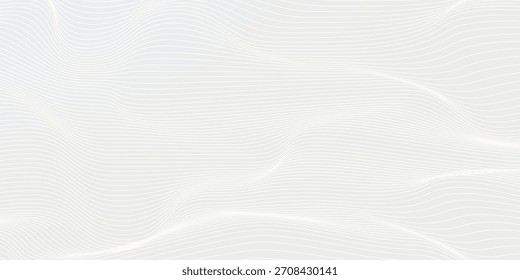 Premium background design with white line pattern (texture) in luxury pastel colour. Abstract horizontal vector template for business banner, formal backdrop, prestigious voucher, luxe invite