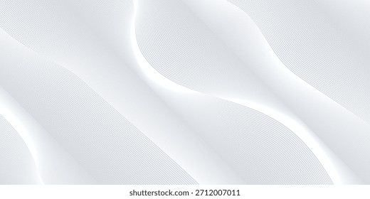 Premium-Hintergrunddesign mit weißem Linienmuster (Textur) in luxuriöser Pastellfarbe. Abstrakte horizontale Vektorvorlage für Business-Banner, formale Kulisse, prestigeträchtiger Gutschein, luxe invite