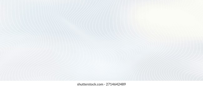 Premium-Hintergrunddesign mit weißem Linienmuster (Textur) in luxuriöser Pastellfarbe. Abstrakte horizontale Vektorvorlage