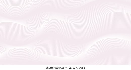 Premium background design with white line pattern (texture) in luxury pastel colour. Abstract horizontal vector template for business banner, formal backdrop, prestigious voucher, luxe invite