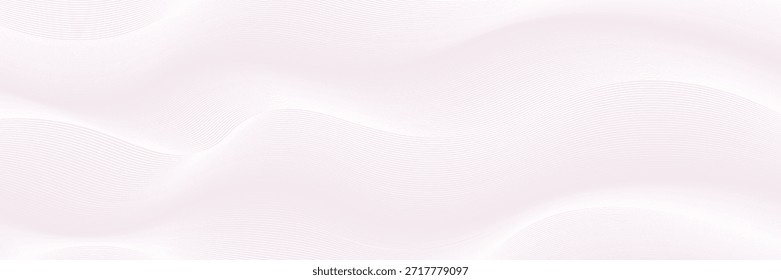 Premium-Hintergrunddesign mit weißem Linienmuster (Textur) in luxuriöser Pastellfarbe. Abstrakte horizontale Vektorvorlage für Business-Banner, formale Kulisse, prestigeträchtiger Gutschein, luxe invite