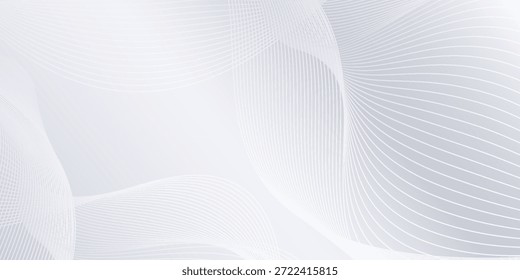 Design de fundo premium com textura de padrão de linha branca em cores pastel luxuosas. Modelo vetorial horizontal abstrato. eps10