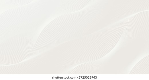 Premium background design with white line pattern (texture) in luxury pastel colour. Abstract horizontal vector template for business banner, formal backdrop,