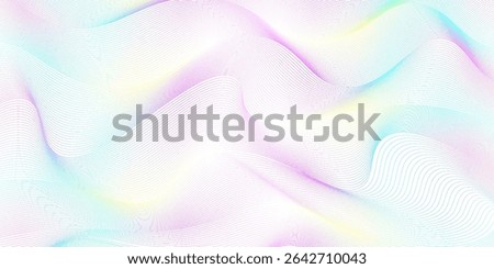 Premium background design with white line pattern. rainbow background.