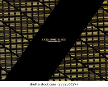 Premium background design with yellow luxury motifs. Vector horizontal template, for digital lux business banners, contemporary formal invitations, luxury vouchers, gift certificates, etc.