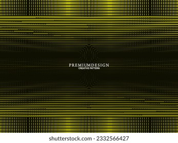 Premium background design with yellow luxury motifs. Vector horizontal template, for digital lux business banners, contemporary formal invitations, luxury vouchers, gift certificates, etc.