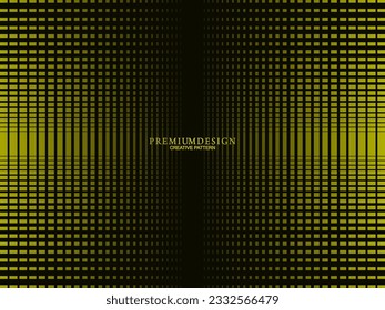 Diseño de fondo premium con motivos de lujo amarillo. Plantilla horizontal vectorial, para banners digitales lux business, invitaciones formales contemporáneas, vales de lujo, certificados de regalo, etc.
