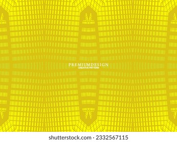 Diseño de fondo premium con motivos de lujo amarillo. Plantilla horizontal vectorial, para banners digitales lux business, invitaciones formales contemporáneas, vales de lujo, certificados de regalo, etc.