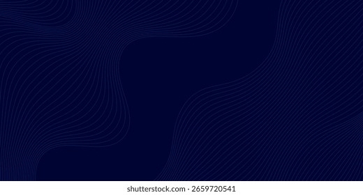 Fondo de Premium con patrón diagonal de líneas azul oscuro. Plantilla Horizontal de Vector para invitación formal contemporánea, certificado de regalo prestigioso, Anuncio de negocios de lujo digital, cupón de lujo.
