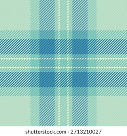 Patrón de tela de fondo de Premium, cuadros textiles a cuadros lindos. Textura primaria de Vector tartán sin costuras en paleta de colores claros y azulados.