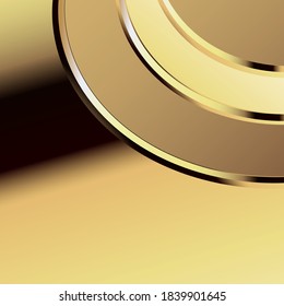 premium background with luxury golden geometric elements. Rich background for poster, banner, flyer, presentation, web design etc. Vector EPS