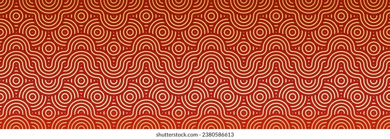 Premium Background Pattern with Red Asian Dragon. Chinese Lunar New Year Texture.