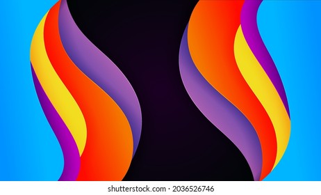 Premium background with soft gradient color and dynamic shadow. Vector background for wallpaper. Eps 10