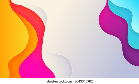 Premium background with soft gradient color and dynamic shadow. Vector background for wallpaper. Eps 10