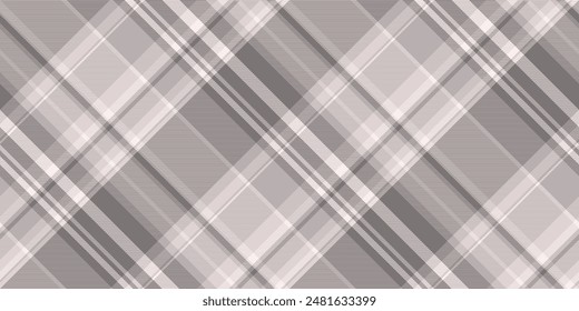 Tela de textura de fondo de Premium, patrón textil de camino sin fisuras. Cuadros escoceses de Vector a cuadros en colores gris y blanco.