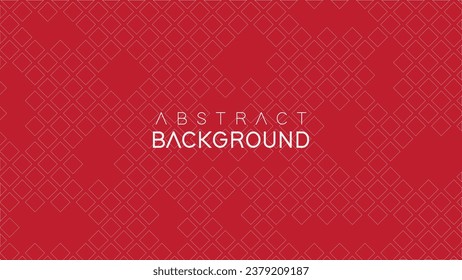 Premium background white line geometric shape isolated in red color. Minimal geometric. Modern futuristic graphic design element