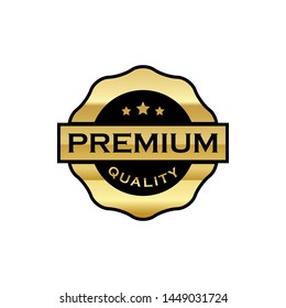 Premium badge design collection. Badge with text related to quality goods