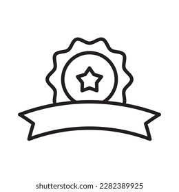 Premium-Badge-Icon, Medal-Symbol-Vektorgrafik, Siegerabzeichen, Beste Qualität, Nummer 1, Monarchie-, Sport- und Wettbewerbsabzeichen, VIP-Symbol-Retro- und Vintage-Banner-Design