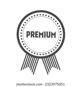 Premium. Icono de marca. Ilustración vectorial sobre fondo blanco.