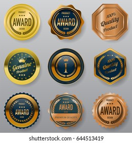 Premium badges design,Certificate logo and stamp concept,vector eps10.