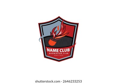 Premium badminton vector icon design for Sports logo and badminton championship logo
