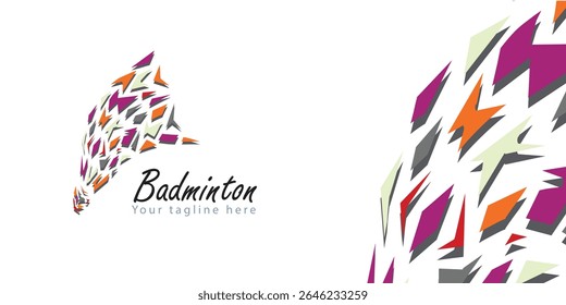 Premium badminton vector icon design for Sports logo and badminton championship logo