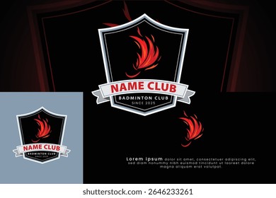 Premium badminton vector icon design for Sports logo and badminton championship logo