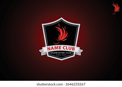 Premium badminton vector icon design for Sports logo and badminton championship logo