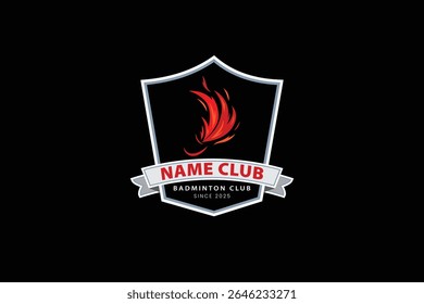 Premium badminton vector icon design for Sports logo and badminton championship logo