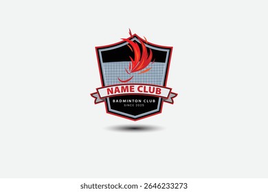 Premium badminton vector icon design for Sports logo and badminton championship logo