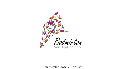 Premium badminton vector icon design for Sports logo and badminton championship logo