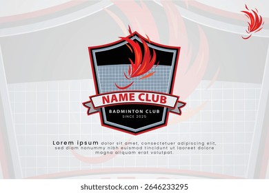 Premium badminton vector icon design for Sports logo and badminton championship logo