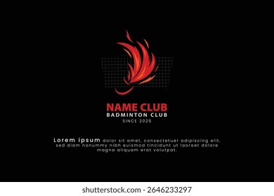 Premium badminton vector icon design for Sports logo and badminton championship logo