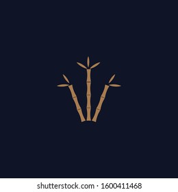Premium bamboo logo design. Abstract bamboo icon vector illustration