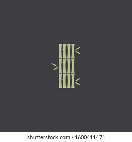 Premium bamboo logo design. Abstract bamboo icon vector illustration