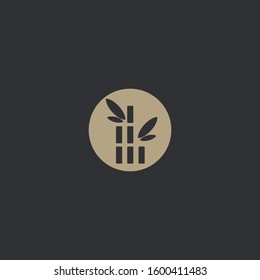 Premium bamboo logo design. Abstract bamboo icon vector illustration