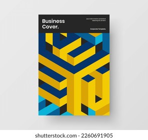 Premium banner design vector illustration. Abstract geometric pattern annual report layout.