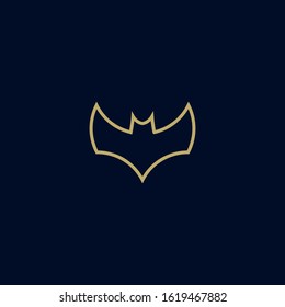 Premium bat logo design. abstract icon bat vector illustration.