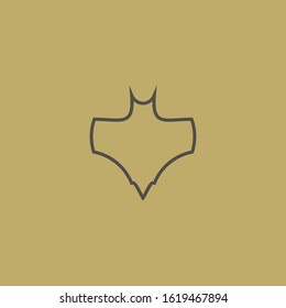 Premium bat logo design. abstract icon bat vector illustration.