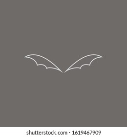 Premium bat logo design. abstract icon bat vector illustration.