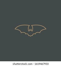 Premium bat logo design. abstract icon bat vector illustration.