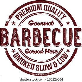 Premium BBQ Barbecue Menu Stamp