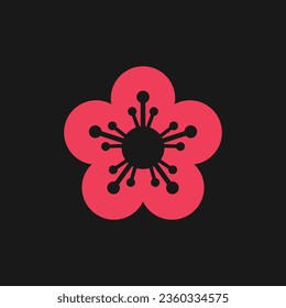 premium beautiful flower icon design vector file.