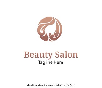 premium beauty hair logo design template perfect for salon,spa,hair cut , cosmetic brand etc