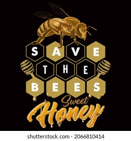 Premium Bee Design vector illustration format that are perfect for t-shirt, coffee mug, poster, cards, pillow cover, sticker, Canvas design, and Musk design.